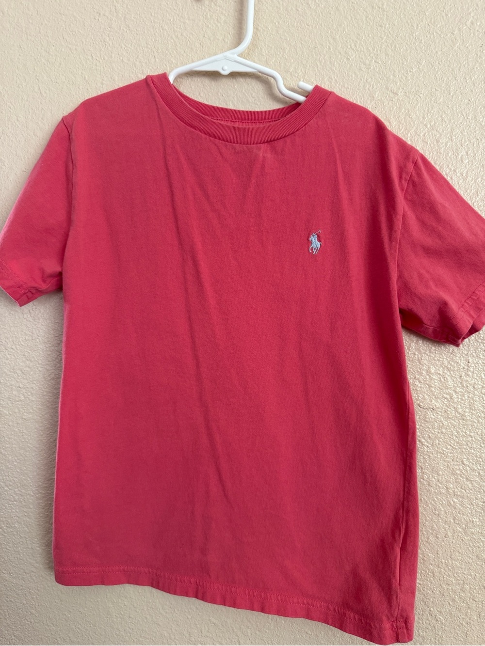 Polo by Ralph Lauren Coral Short Sleeve Tee with Pony Chest Logo